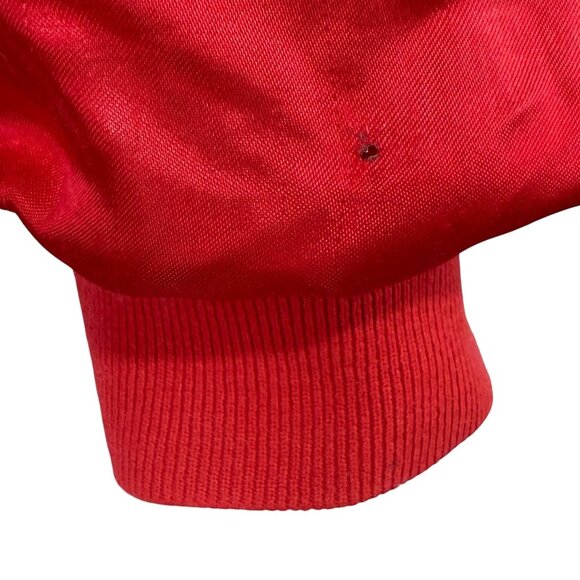 Vintage 80s WestArk Trans Am XL Satin Jacket Red Made In USA - Picture 12 of 16